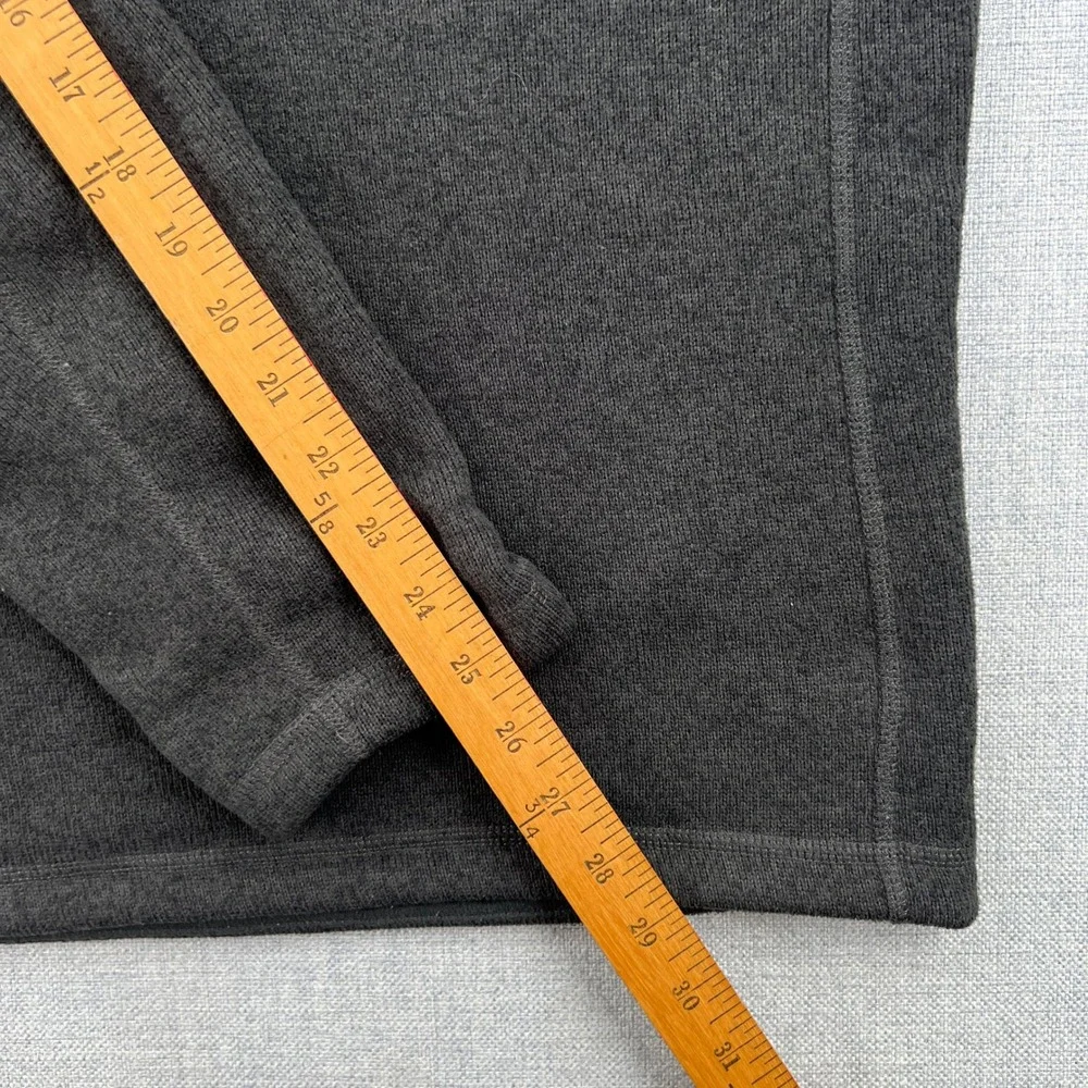 The North Face Gordon Lyons 1/4 Zip Mens Large Gray Fleece Pullover Outdoor Gorp